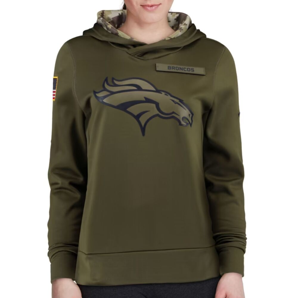 Nike Olive Denver Broncos Salute to Service Pullover Hoodie